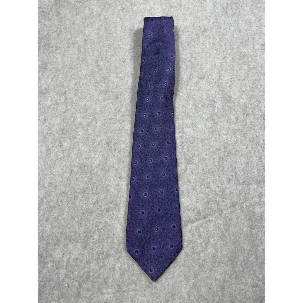 Britches of Georgetown Silk Handmade Japan Necktie Neck Tie Textured Geometric